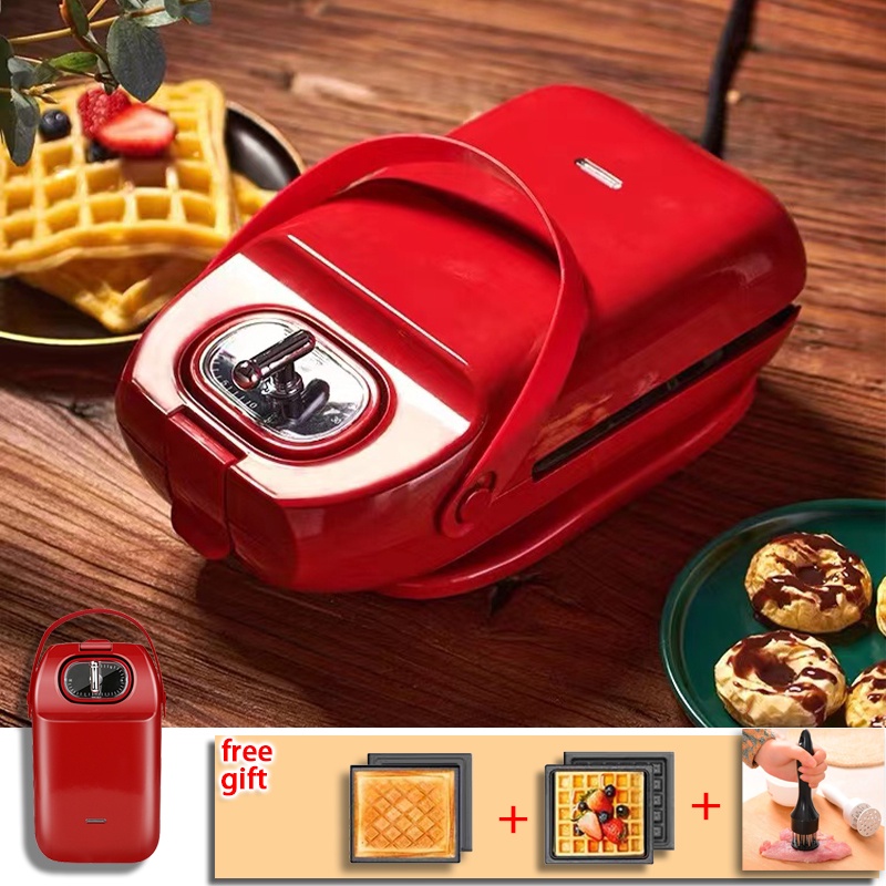 Electric Sandwich Machine Waffle Maker Toaster Home Multifunctional  Breakfast Machine Takoyaki Pancake Donut Toast Press 220V