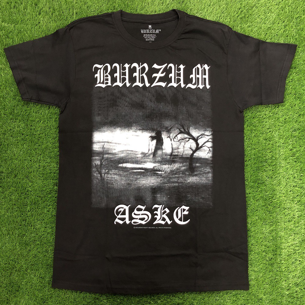 BURZUM ASKE Black Made in Spain Premium Cotton Tee Rock Band Shirts High Quality T Shirt Gibson Fender Epiphone Ibanez Shopee Malaysia