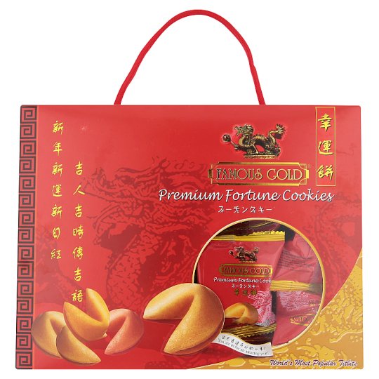 CNY Special Famous Gold Premium Fortune Cookies in Box 90g Shopee