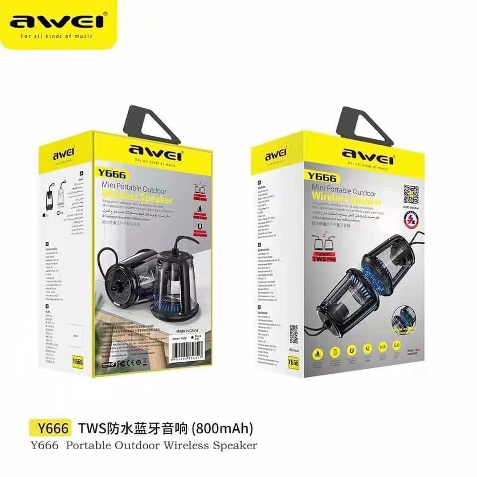 AWEI Y666 MINI PORTABLE OUTDOOR WIRELESS SPEAKER | Shopee Malaysia
