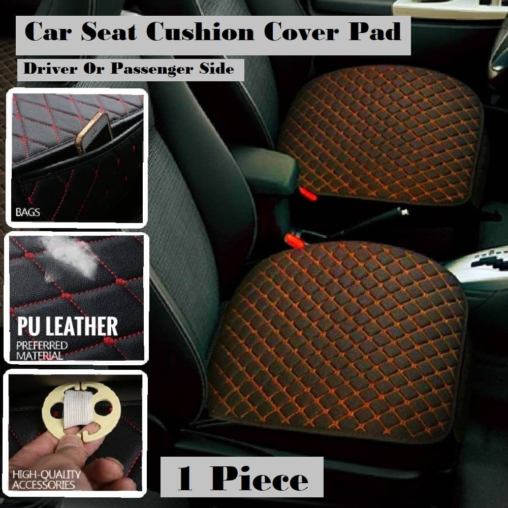 Car Seat Cushion Cover Leather Cushion Seat Mat Pad Waterproof Sarung