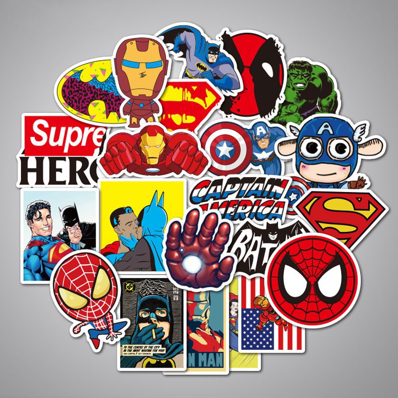 Marvel Superhero Stickers 100 Pcs