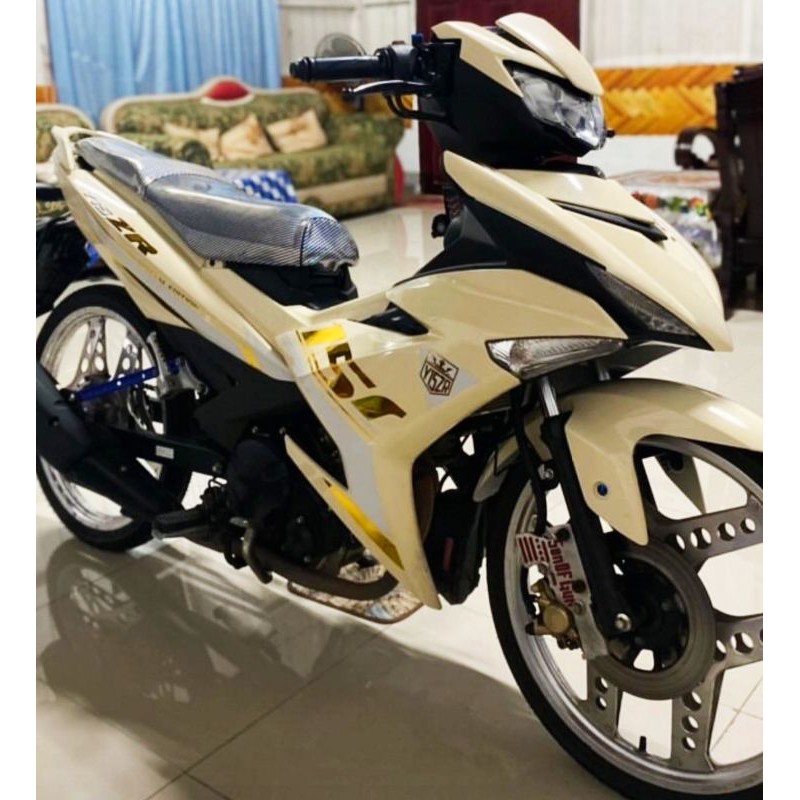 coverset yamaha Y15zr V1 V2 creamy white HLD | Shopee Malaysia