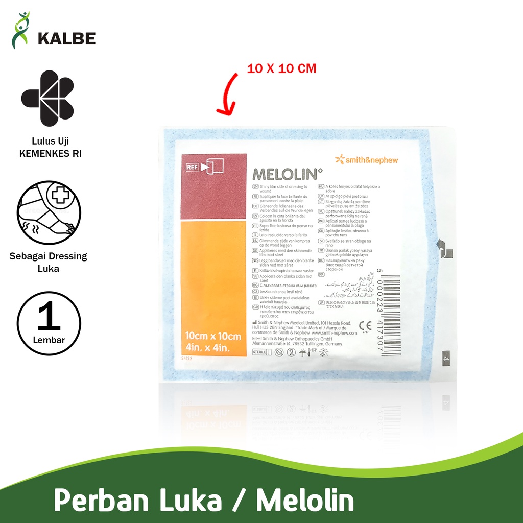 Aha KALBE Gauze Replacement Wound Bandage 10x10cm Melolin Wound