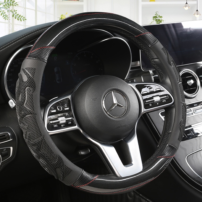 Car leather steering wheel 38cm all Model Perodua Axia,Bezza,Myvi,Alza ...