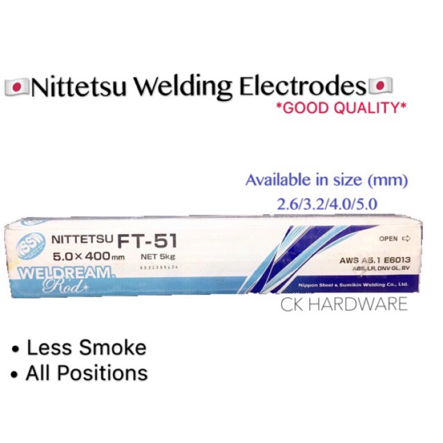 🇯🇵Japan Welding Rod 🇯🇵Japan Nittetsu Welding Electrodes , Mild Steel ...