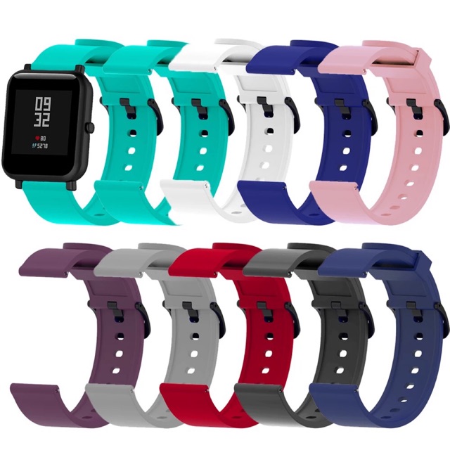 Amazfit Bip/Bip S/Bip U/GTS/GTS2/GTR 42 Silicon Strap (20mm) | Shopee ...