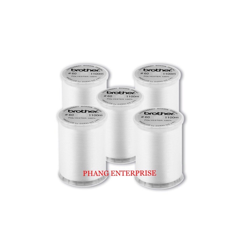 Brother Embroidery Bobbin Thread 60 1100m 5pcs MADE IN JAPAN Shopee