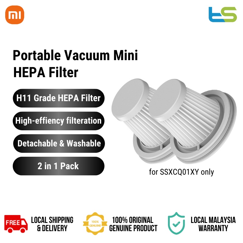 Xiaomi HEPA Filter For Xiaomi Mi Vacuum Cleaner (2 Pcs) SSXCQ01XY ...
