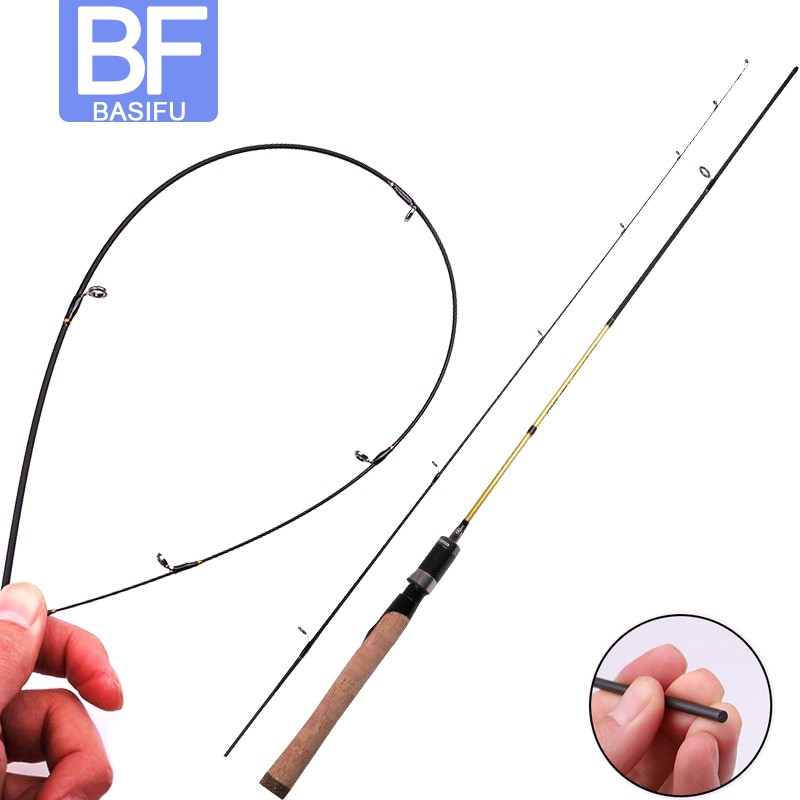 Basifu 1.8m UL Power Fishing Rod Solid Tip Micro-jigging Rod Ultra