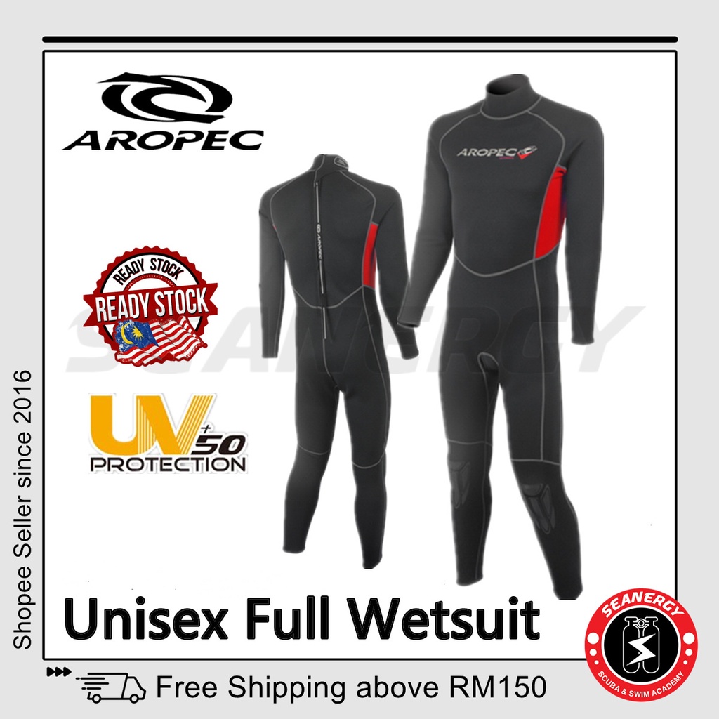 Aropec Fullsuit Wetsuit Unisex Wet Suit Full Suit Neoprene Scuba Diving