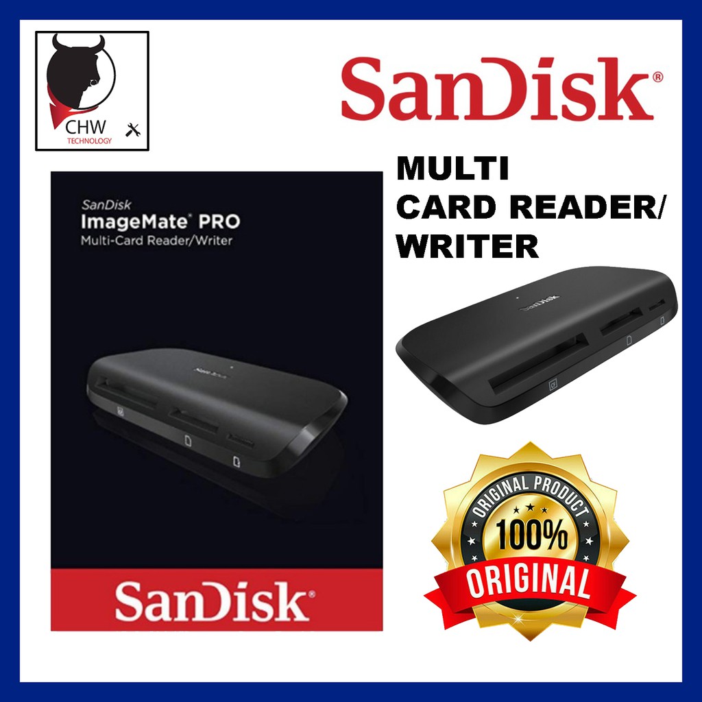 SANDISK ORIGINAL MULTI CARD READER/WRITER ALL IN ONE IMAGEMATE PRO USB