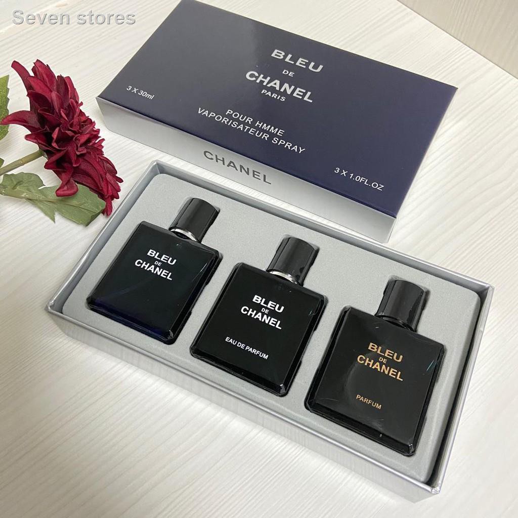 Bleu de Chanel Perfume Gift Set Travel Size 3 x 30ml for Men EDT EDP PARFUM Shopee Malaysia