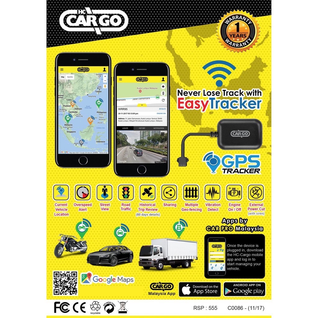 Vehicle Car Lorry Motor Bus GPS Tracker ( HC Cargo) Shopee Malaysia