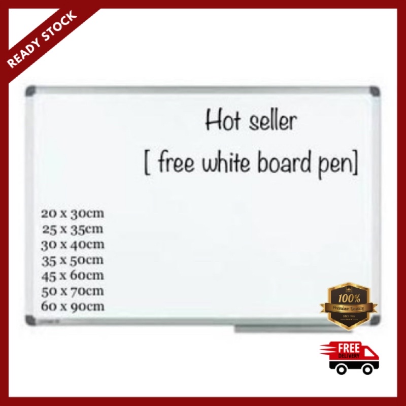 Small Whiteboard for Wall 35x25cm, Premium Magnetic Dry Erase