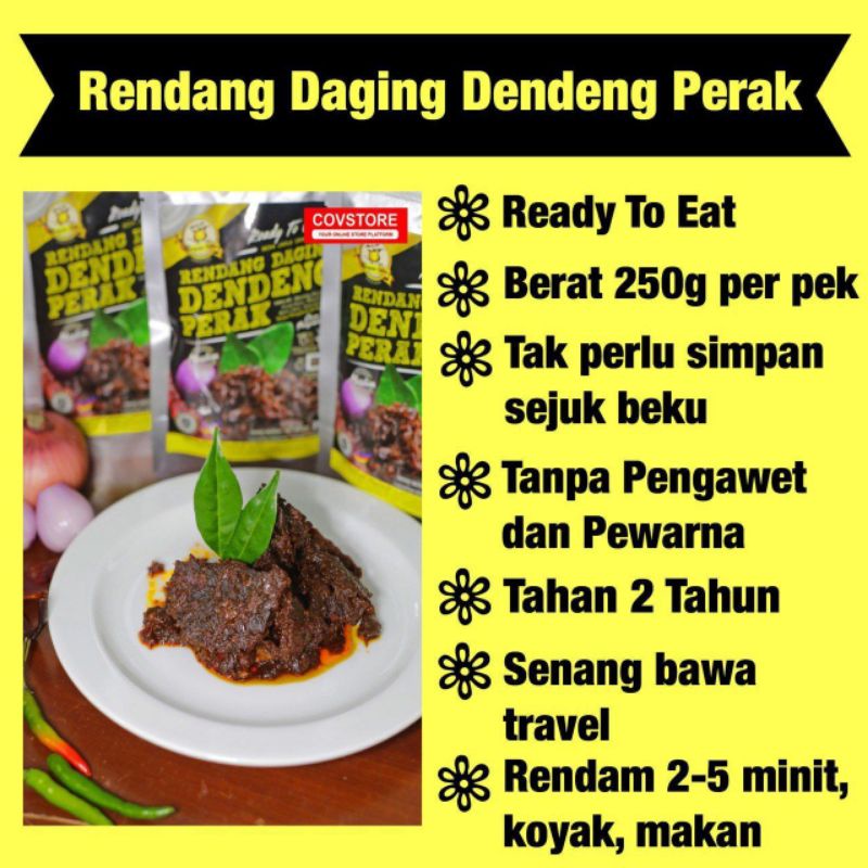 [READY STOCK!!!]🔥🔥RENDANG DAGING DENDENG PERAK VIRAL TRAVEL PACK FOOD ...