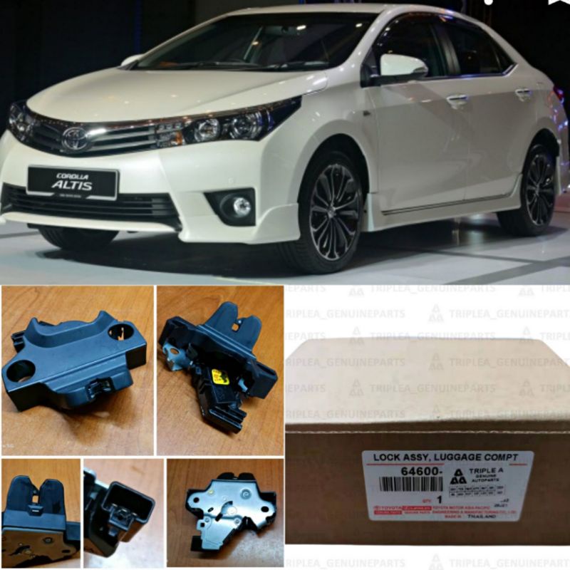 (THAILAND) TOYOTA ALTIS ZRE172 2013-19 REAR BONNET LOCK BOOT LOCK ...