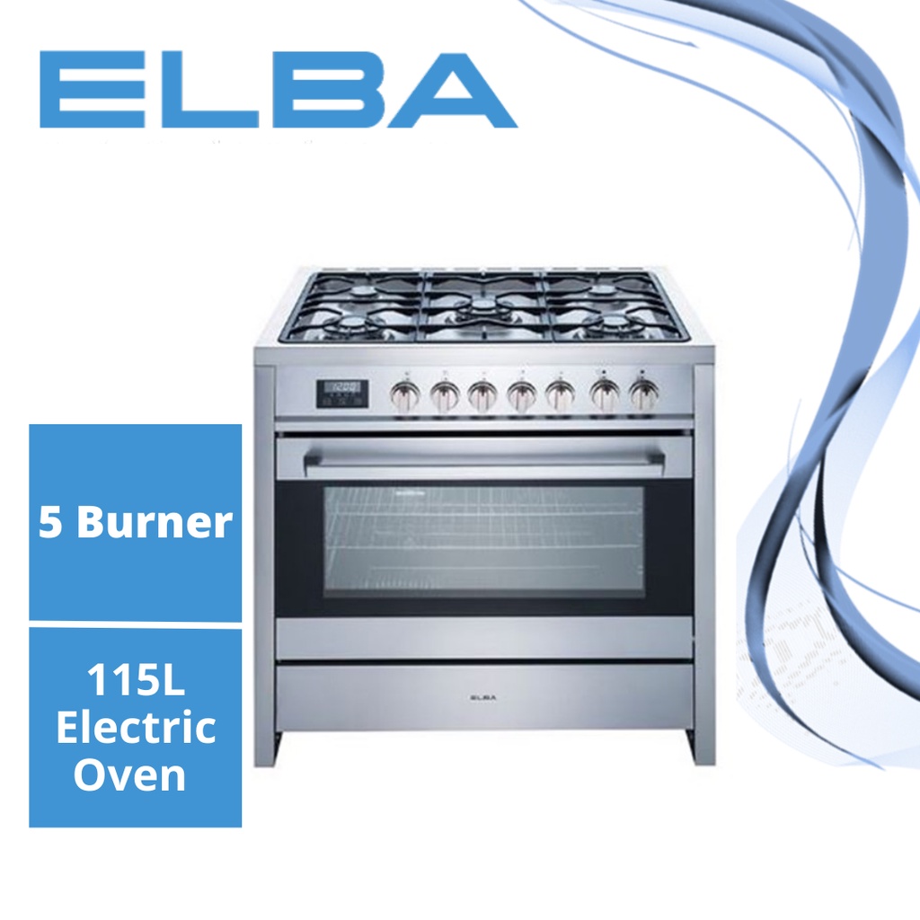 ELBA 5 Burner Professional Range Standing Cooker 115L EPRCH9880ST(SS
