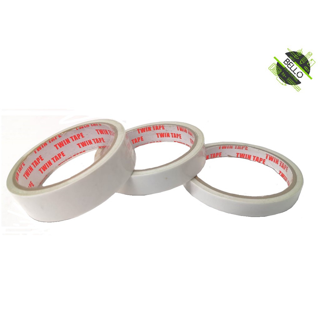 Double Side Tissue Tape 12mm 18mm 24mm 10 Yard Shopee Malaysia