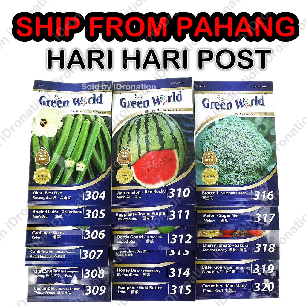 Clear Stock (GB) Green World Leckat Biji Benih Fruit Seed Selada ...