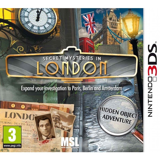 [Nintendo 3DS Cia Game] Secret Mysteries in London (USA) | Shopee Malaysia