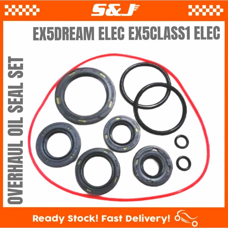 HONDA ENGINE OVERHAUL OIL SEAL SET C70 GBO EX5 KRISS KICK , EX5 DREAM