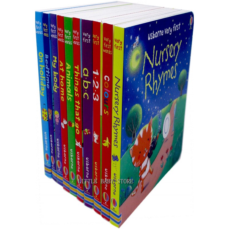 Usborne Very First Words Box Set (10 Books) | Shopee Malaysia
