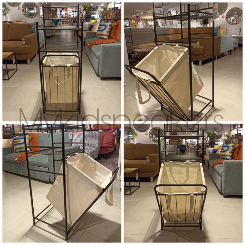 Informa BRODY 2-story Bathroom Shelf With LAUNDRY Basket | Shopee Malaysia