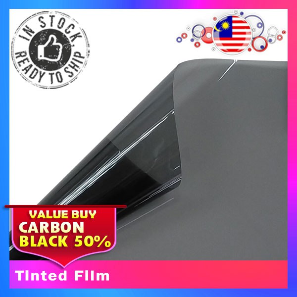 2ply Carbon Black 50/ Car tinting/Tinted Kereta/ Carbon Black/Karbon ...