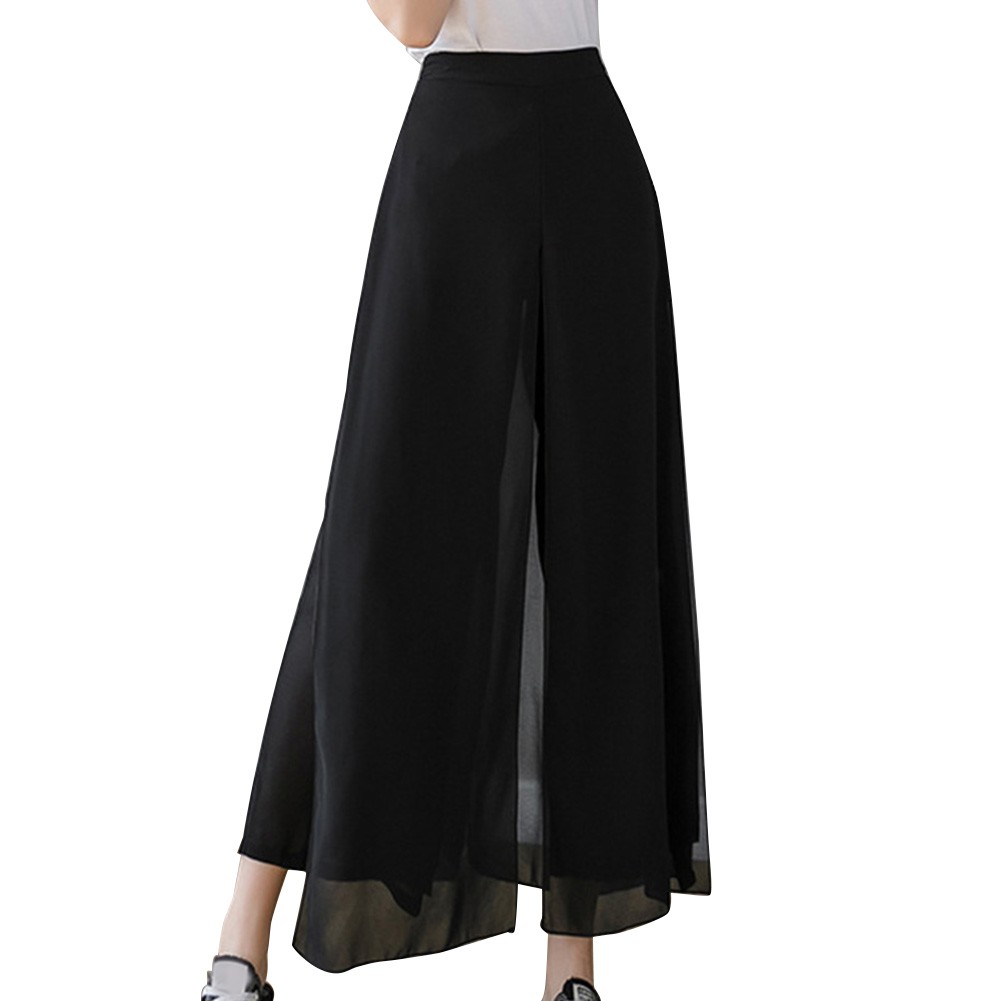 Korean women's casual pants Loose and slim plus size All-match wide-leg ...