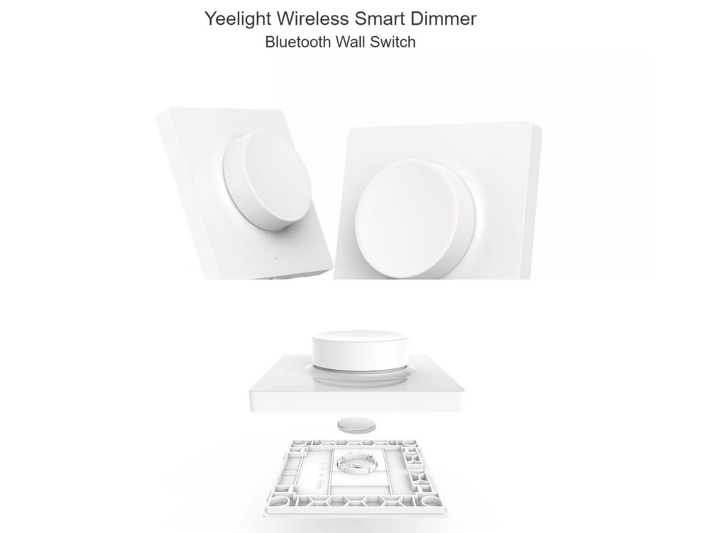 Yeelight 5 in 1 Control Smart Dimmer Switch Stick-On Version Wireless ...