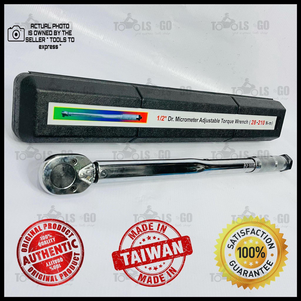 1/2 Drive Micrometer Adjustable Torque Wrench ( 28210 Nm ) Shopee