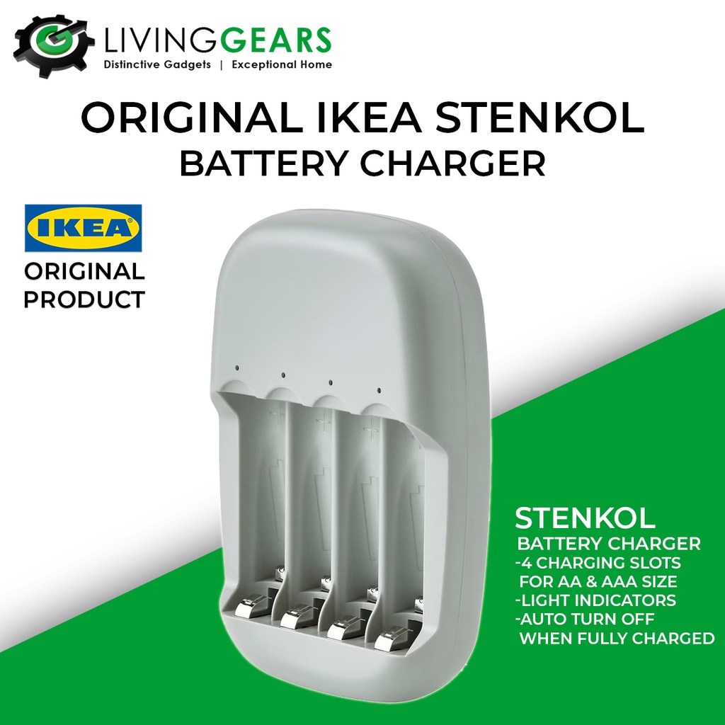 Original IKEA STENKOL Battery Charger Shopee Malaysia