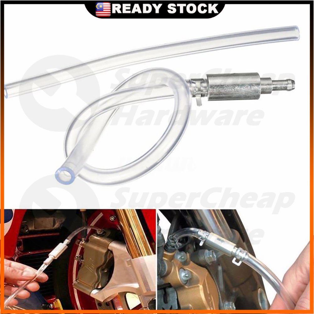 Motorcycle Brake Fluid Clutch Bleeder Hose Pipe Vehicle One Way Valve