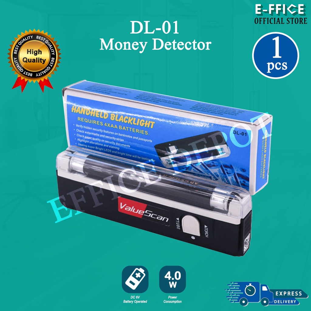 Effice Depot LD01 Counterfeit UV Money / Bank Note Detector with UV