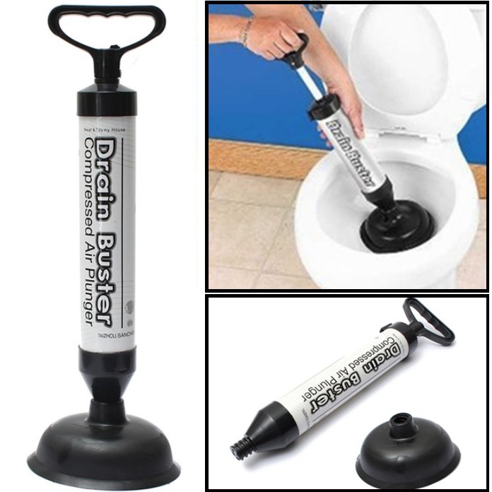 Drain Buster High Pressure Toilet Plug Sink Plunger Tool Pump | Shopee ...