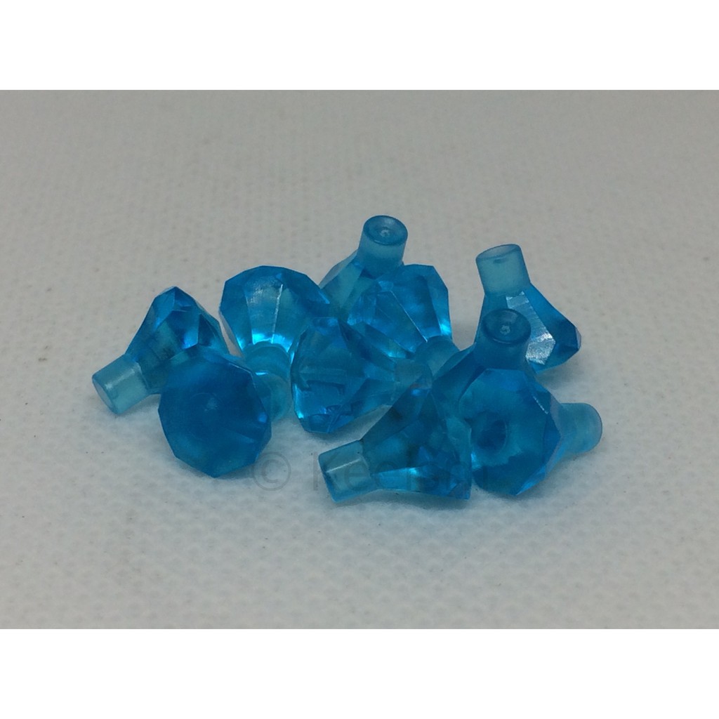 Genuine Original New Lego Gem Jewel 1x1 Transparent LIGHT BLUE 30153 10 Pieces