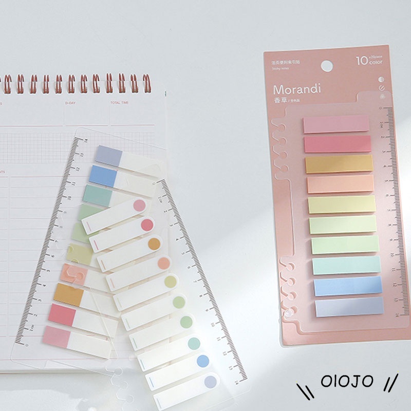 200 Pcs Colorful Sticky Note Memo Pad Label Sticker Bookmarks Notepad ...
