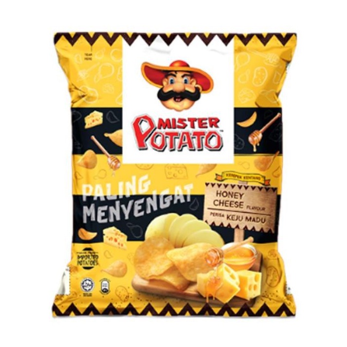 Mister Potato Chips 75g Original Bbq Hot And Spicy Tomato Honey Cheese Shopee Malaysia 3541