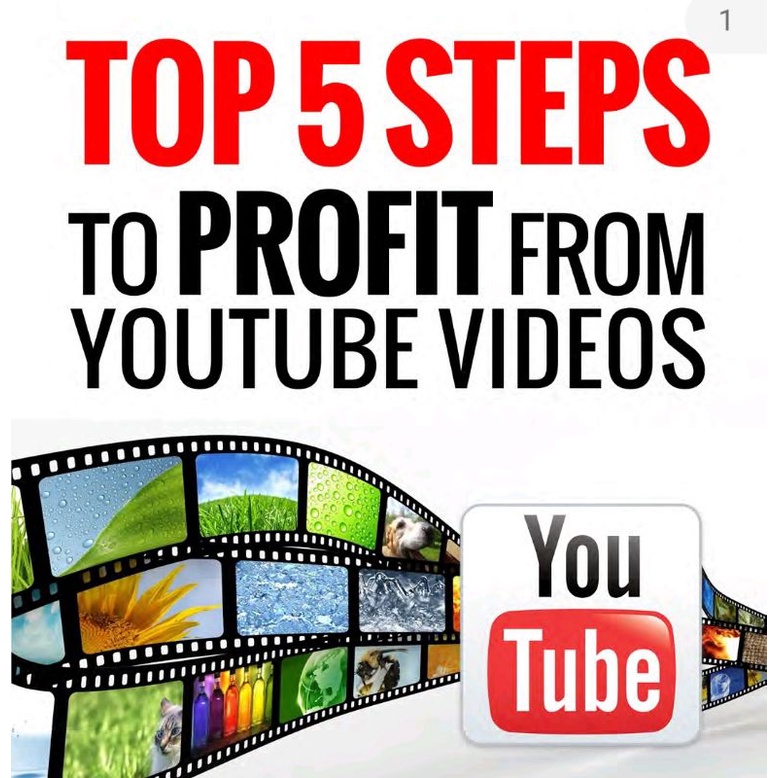 PDF EBook | TOP 5 STEPS TO PROFIT FROM YOUTUBE VIDEOS (Readable ...