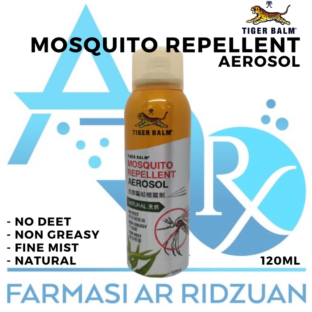 Tiger Balm Mosquito Repellent Aerosol Spray Natural 120ml Shopee Malaysia