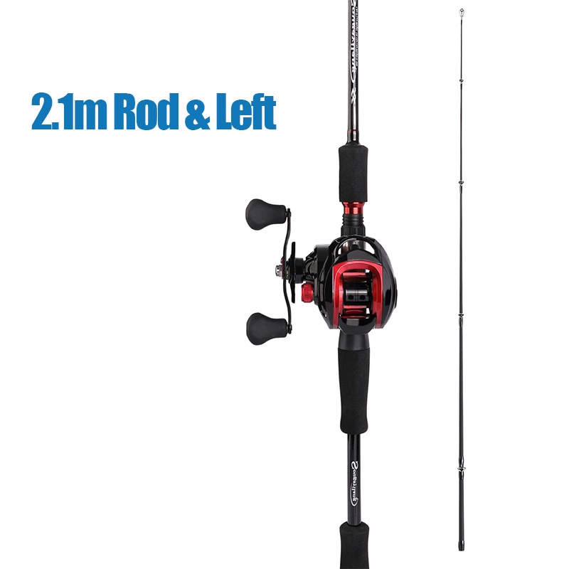 🔥Malaysia Fishing Rod&Reel Set Carbon 1.8m/2.1m Casting Fishing Rod 17