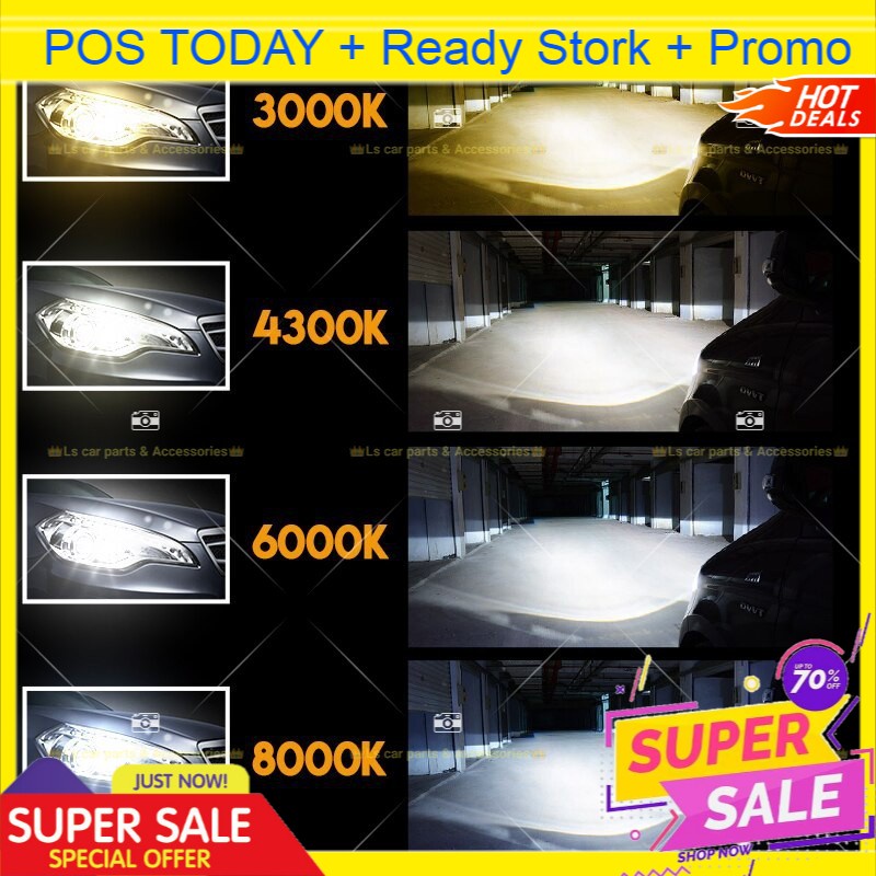 2 PCS LED Headlamp 4300k C6 HID LED 12V COB Led H4 H3 H1 H7 H8 H11 9006