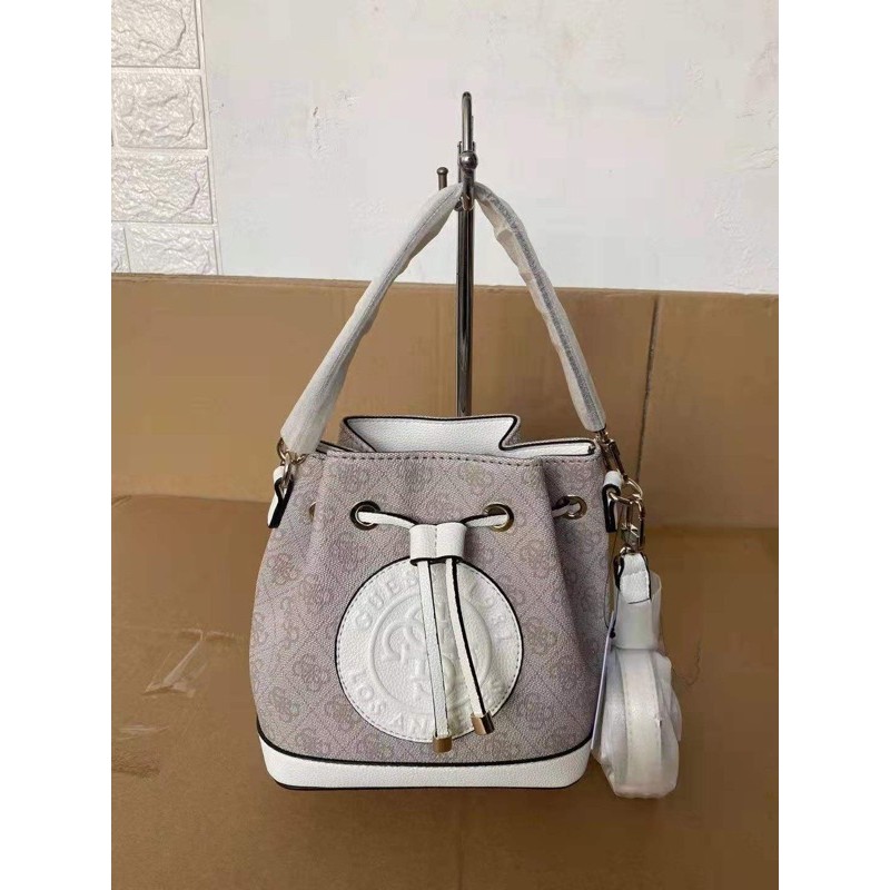 Nadia logo print bucket bag sale