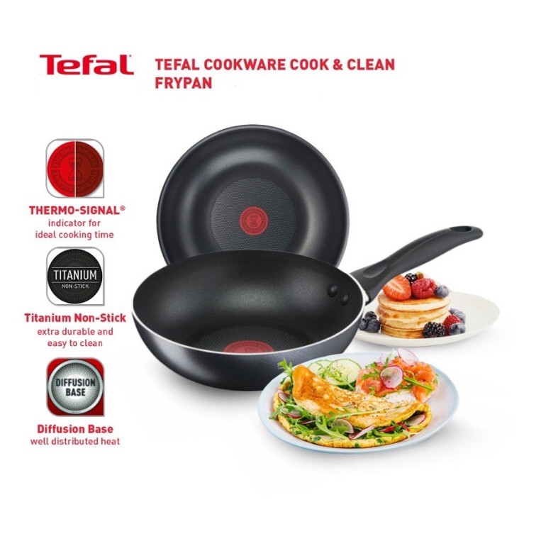 READY STOCK Tefal Frying Pan Non-Stick Ceramic Thermo-Signal in ...