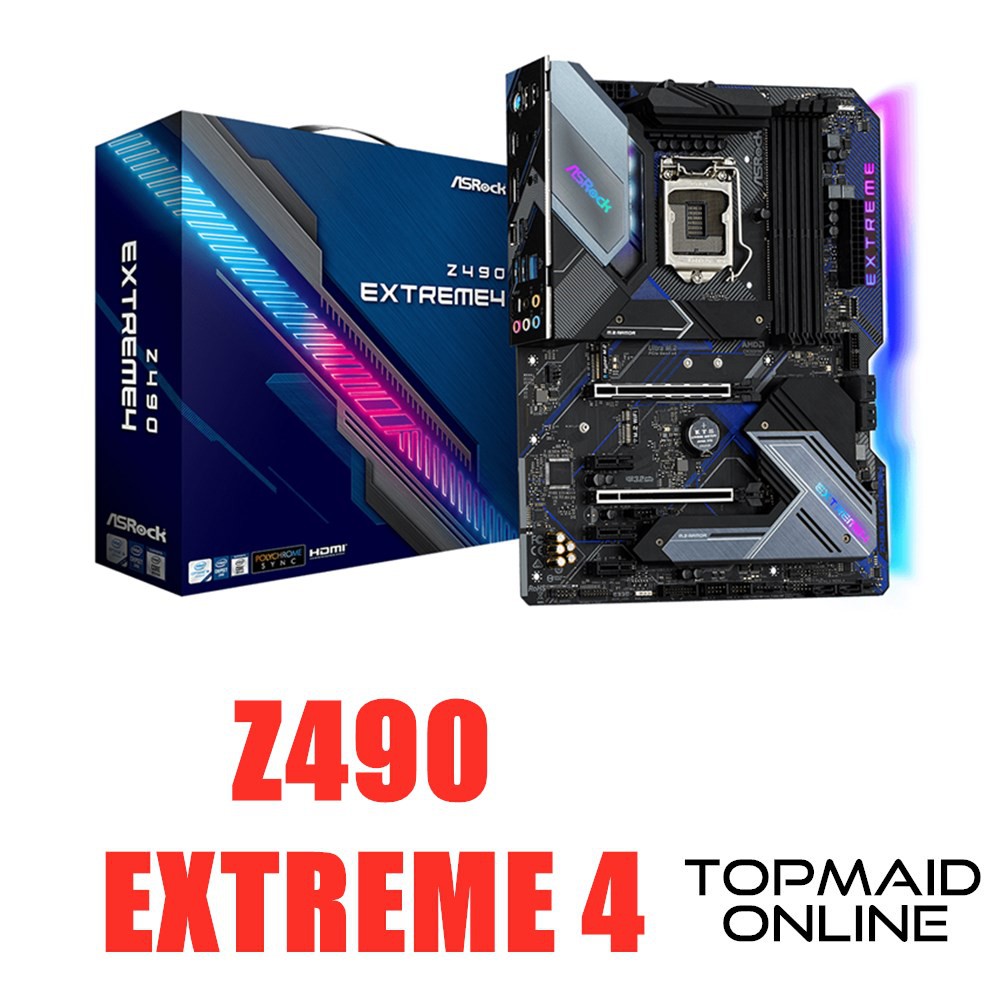 ASROCK Z490 EXTREME 4 INTEL LGA1200 ATX MOTHERBOARD | Shopee Malaysia