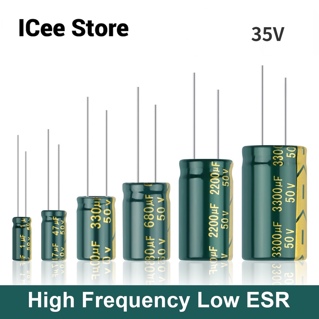 Aluminum Electrolytic Capacitor 35v High Frequency Low Esr 35v 47uf 100uf 220uf 330uf 470uf 9786