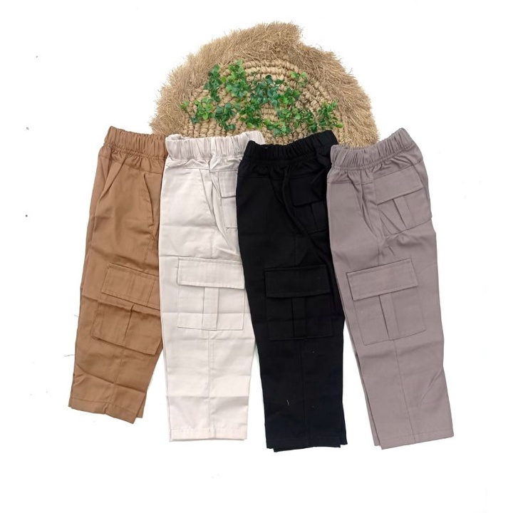 Choose The Color Of The Latest 113 Years Old Boys Cargo Trousers Shopee Malaysia