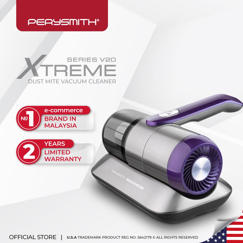 PerySmith Cordless Dust Mite Vacuum Cleaner XTREME Series V20 | Shopee ...