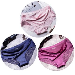 TEXIWAS 3pcs /lot Sexy Lace Panties Seamless Women Underwear Briefs For  Ladies Cotton Lingerie Women Panties
